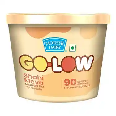 Mother Dairy Go-Low Shahi Meva Medium Fat Ice Cream, 500 mlo